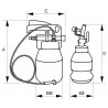 Purgeurs pneumatiques pour liquide de freins - Bahco | BBR350