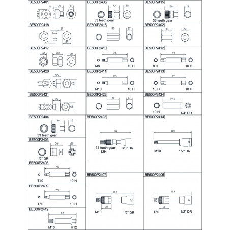 DOUILLE 22H 33L - Bahco | BE500P2403
