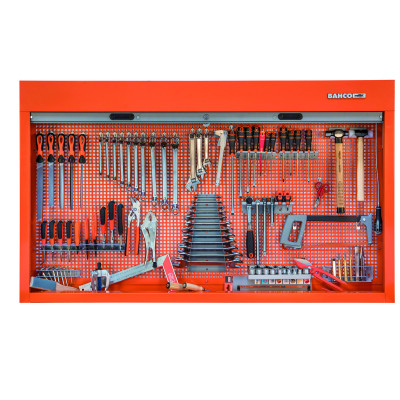 Armoire 1 800 mm avec volet roulant + kits d’outils multi-usages - 110 pcs - Bahco | 1495CS18TS1