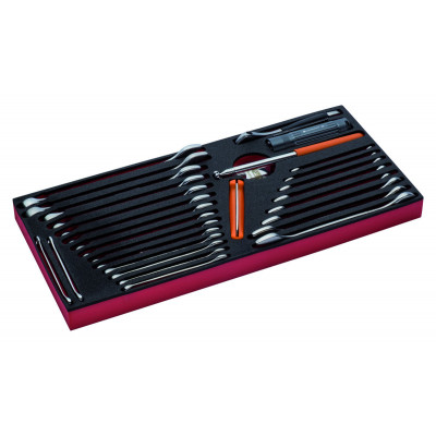 Jeu d’outils échelle métrique, module mousse pour caisses à outils 1483K & 1483KHD - 28 pcs - Bahco | FF3A12