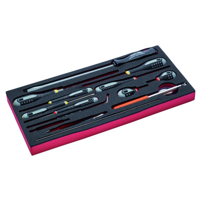 Jeu d’outils en pouces, module mousse pour caisses à outils 1483K & 1483KHD - 14 pcs - Bahco | FF3A15