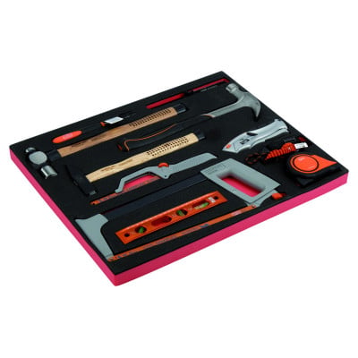 Kit d'outils de frappe et de coupe, module mousse 3/3 Fit&Go - 11 pcs - Bahco | FF1A110