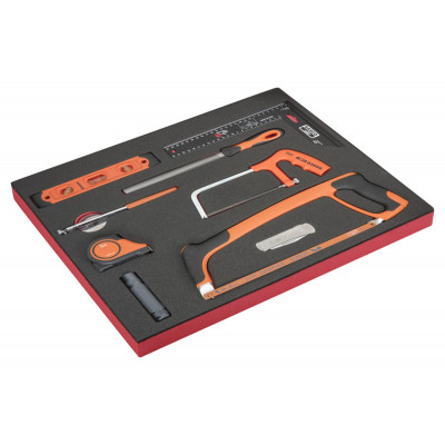 Kit d'outils de mesure et de coupe, module mousse 3/3 Fit&Go - 9 pcs - Bahco | FF1A115