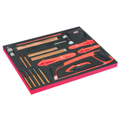 Module mousse Fit&Go 3/3 marquage laser, outils de frappe et de coupe & pinces à colliers - 26 Pcs - Bahco | FF1A224LM