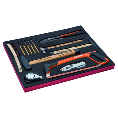 Kit d'outils de mesure et de frappe, module mousse 3/3 Fit&Go - 13 pcs - Bahco | FF1A5012