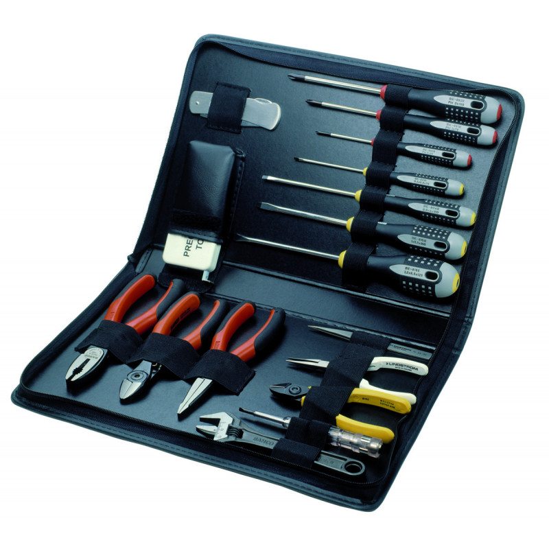 Kit d'outils d'électricien dans pochette à fermeture éclair - 17 pcs -  Bahco