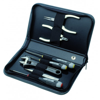 Kit d'outils d'électricien dans pochette à fermeture éclair - 7 pcs - Bahco | 9841