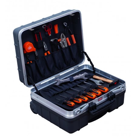 Kits d'outils pour maintenance générale dans mallette rigide sur roulettes - 32 pcs - Bahco | 984010320