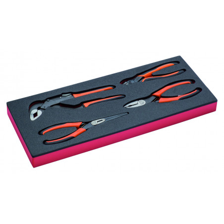 Jeu de pinces, module mousse 1/3 Fit&Go - 4 pcs - Bahco | FF1E4001