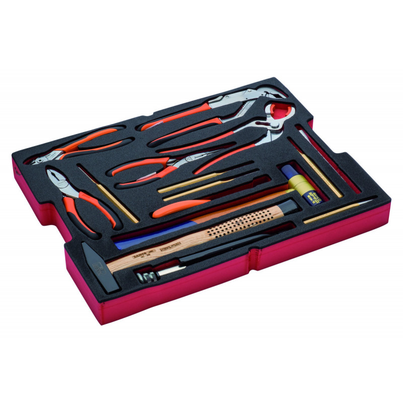 Jeu d’outils modules mousse pour caisses rigides à usages intensif - 15 pcs - Bahco | FF2A10