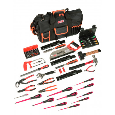 Sac fermé avec jeu d'outils MRO - 61 pcs - Bahco | 4750FB2-19TS001