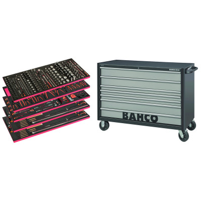 Servante d’atelier à usage général 53" – 488 pcs - Bahco | XXL