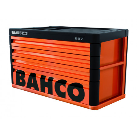 Coffre Premium "Storage hub" E87 avec 4 tiroirs - Bahco | 1487K4BLACK