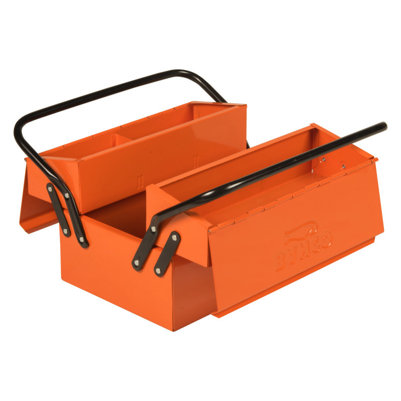 Caisses à outils métalliques avec 3/5 compartiments et possibilité de mettre un cadenas - Bahco | 960100020