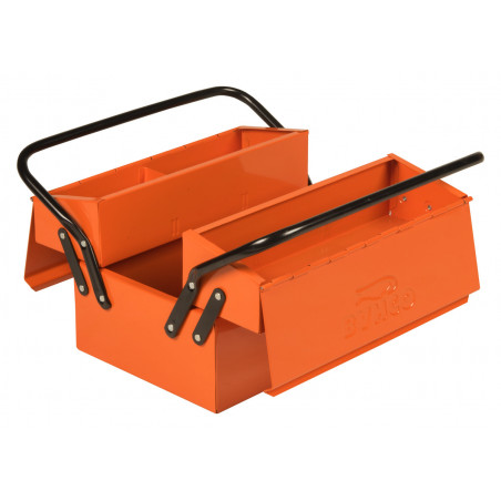Caisses à outils métalliques avec 3/5 compartiments et possibilité de mettre un cadenas - Bahco | 960100060