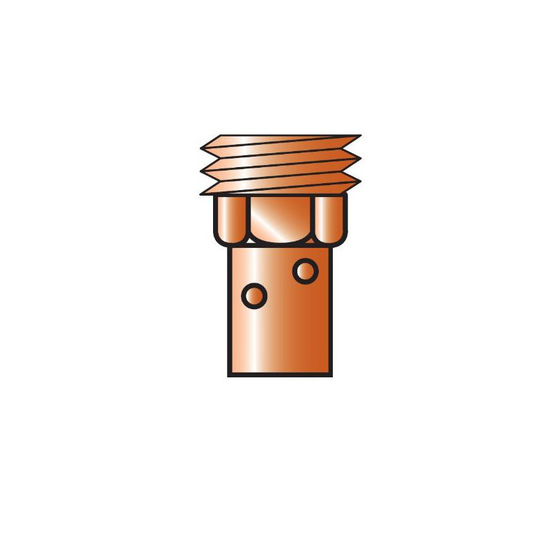 SUPPORT TUBE CONTACT COURT M8 CUIVRE MIG 500 - GISS | 865756