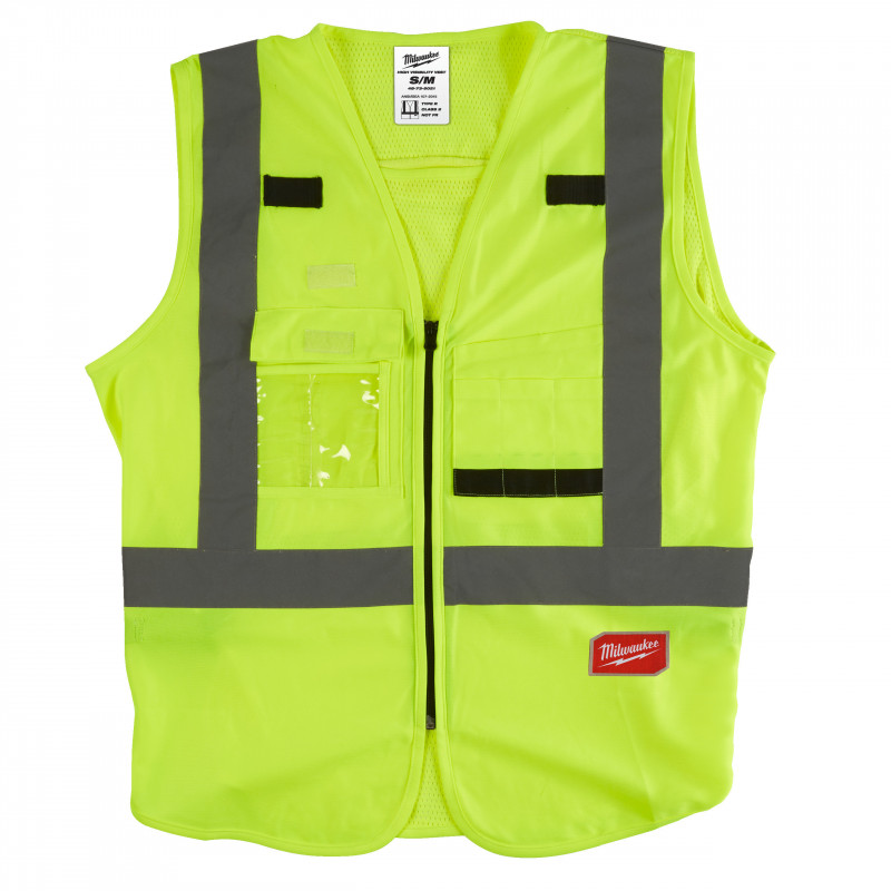 GILET HAUTE VISIBILTÉ JAUNE - 10 POCHES - Milwaukee | 4932471889