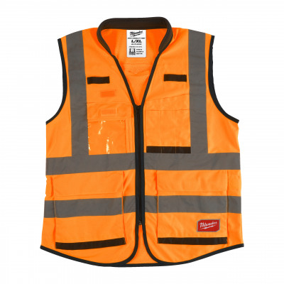GILET PREMIUM HAUTE VISIBILTÉ ORANGE - 15 POCHES - Milwaukee | 4932471898