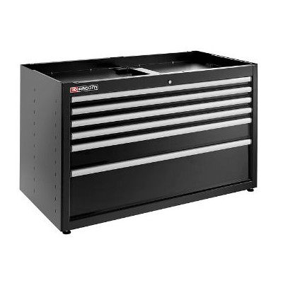 JLS3 MEUBLE BAS DOUBLE A 6 TIROIRS NOIR - JETline - Facom France | JLS3-MBD6TBS