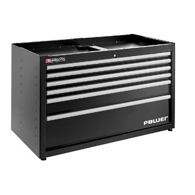 JLS3 MEUBLE BAS DOUBLE A 6 TIROIRS, AVEC UN TIROIR POWER NOIR - JETline - Facom France | JLS3-MBDPOWERBS