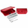 SET DE DOUILLES ET CLÉS A CLIQUET 3/8 MÉTRIQUE 32 PCS  - Blister - Milwaukee | 4932464945