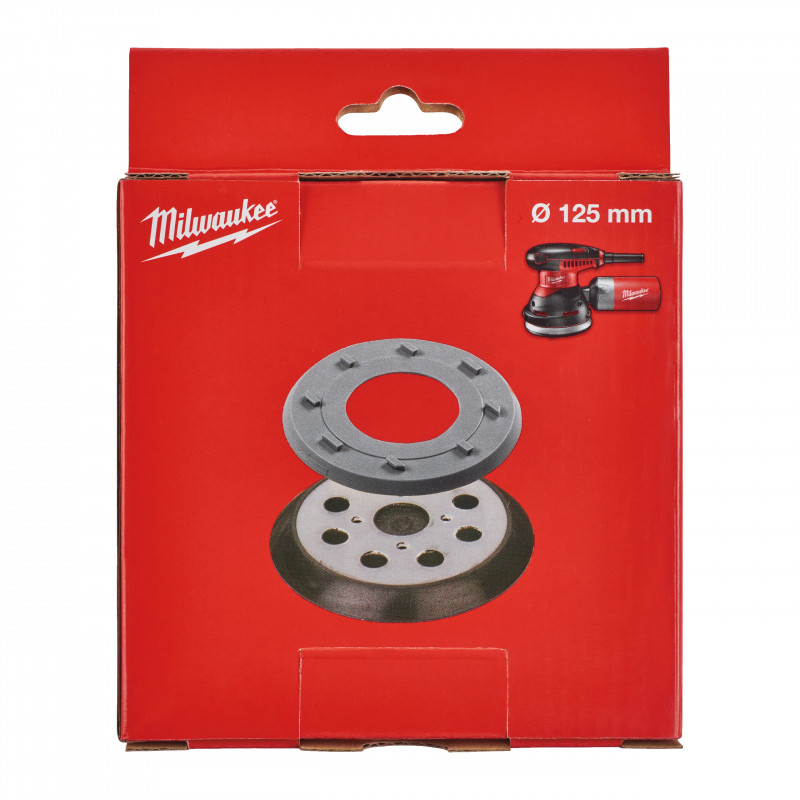 Plateau De Ponçage Auto-agrippant 125 Mm - Pour Ponceuse Excentrique AEG EX125, Milwaukee ROS125