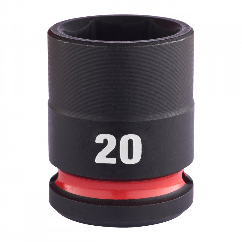 DOUILLE SHOCKWAVE 1/2 HEX COURTE 20 MM - Clip brochable - Milwaukee | 4932480314