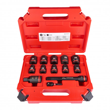 DOUILLE SHOCKWAVE 1/2 COURTES SET 11 PCS - Coffret - Milwaukee | 4932480456