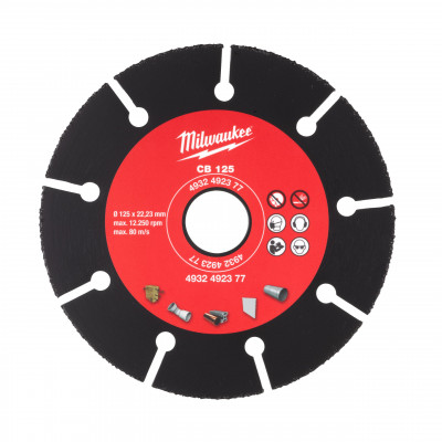 DISQUE CARBURE 125MM-1PC - Carton - Milwaukee | 4932492377