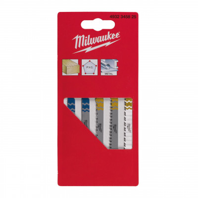 LAMES DE SCIES SAUTEUSES SET (5) - Carton - Milwaukee | 4932345825