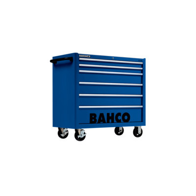 Servantes classiques C75 1 mètre avec 6 tiroirs - Bahco | 1475KXL6BLACK