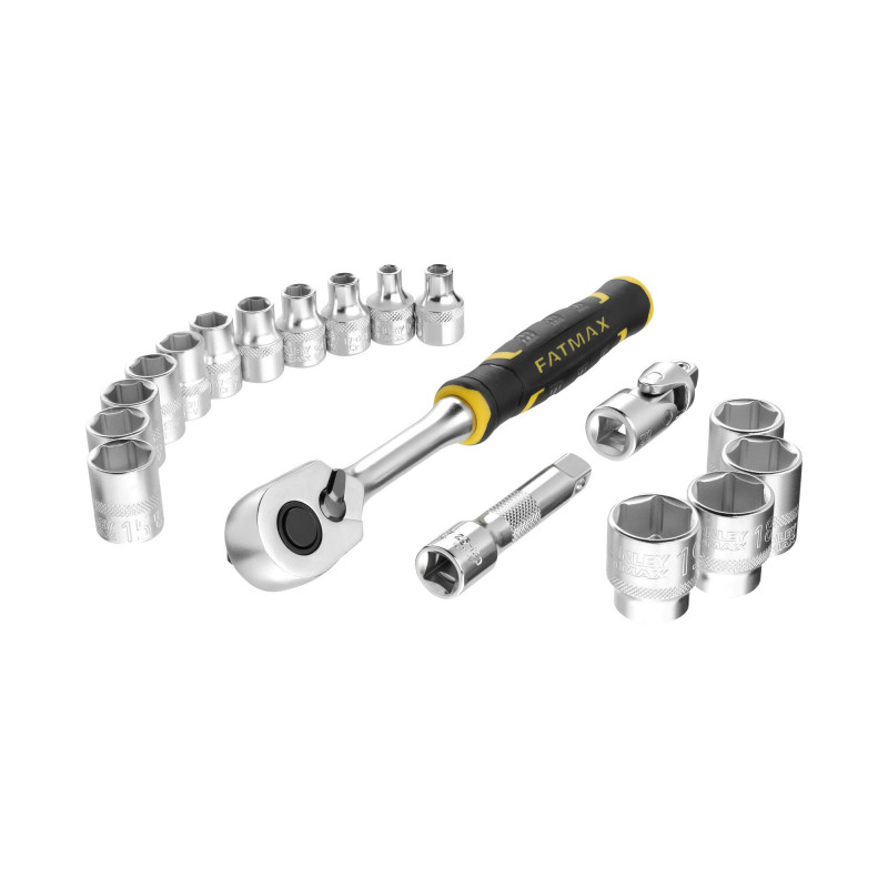 COFFRET DE DOUILLES STAKBOX M - 3/8’’ - JEU DE 18 PCS - FATMAX - STANLEY | FMMT98102-0