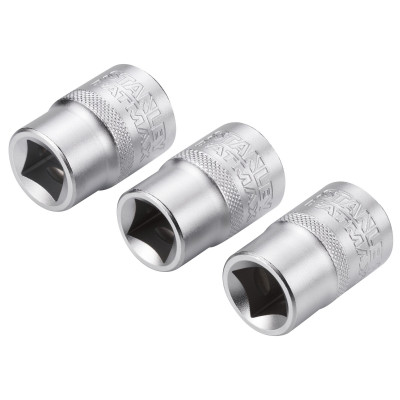 JEU DE DOUILLES 1/2" 6 PANS 17-18-19 MM FATMAX - 3 PIECES - STANLEY | FMMT17094-0