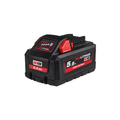Batterie 18 volts 5,5ah high output M18 HB55 Milwaukee | 4932464712