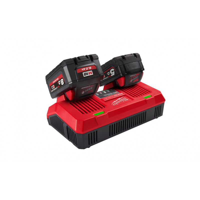 M18 18v Double chargeur pour Milwaukee 18v Outils Batterie
