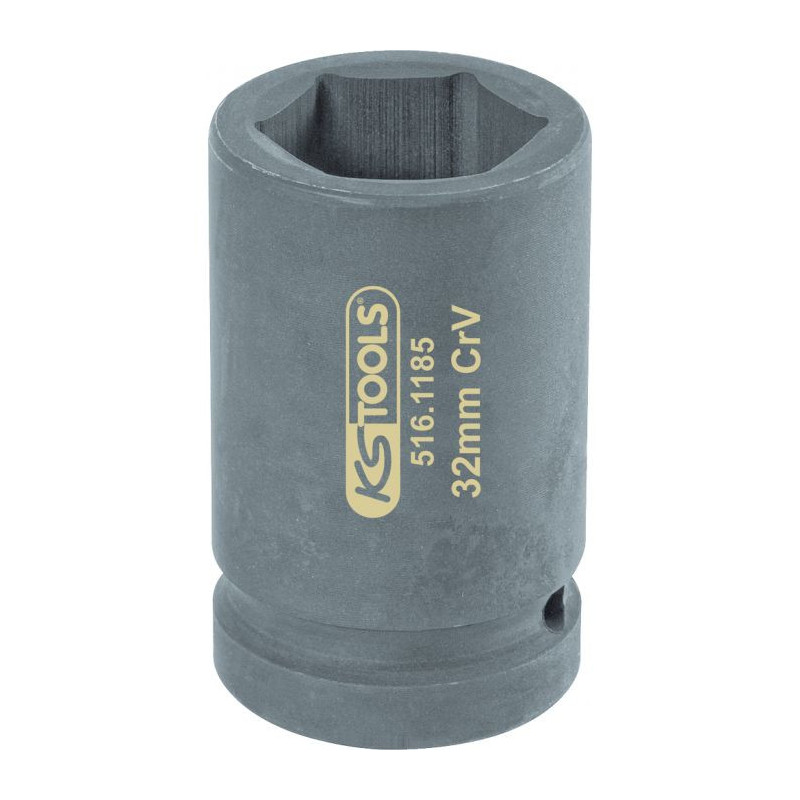 Douilles à Chocs KS TOOLS 1/2″ – 6 Pans Courtes 5/8″, Acier Chromé Molybdène