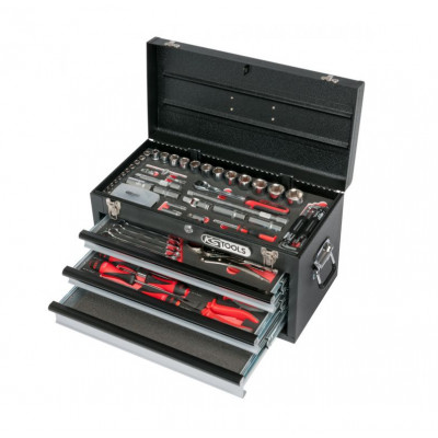 Coffre à outils Ultimate équipé - 3 tiroirs et plateau - 100 pcs - KS Tools | 922.0100