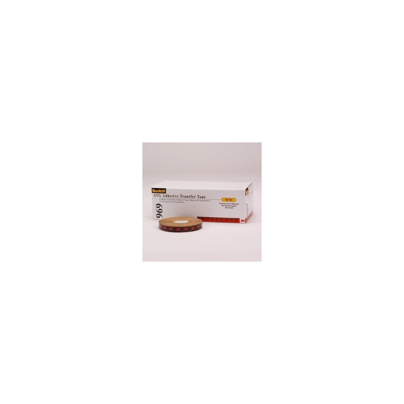 Ruban à Transfert d'Adhésif 969 Scotch®, Transparent, 12 mm x 33 m, 0.13 mm - 3M | 7000116642