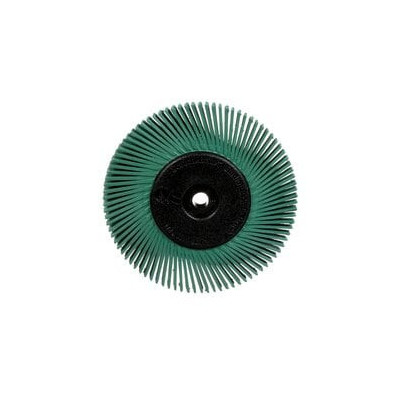 Scotch-Brite Brosse sur tige de 6mm Radial Bristle BB-ZB, TA, vert, Ø 150 mm x 13 mm x 25 mm - 3M | 7100138347
