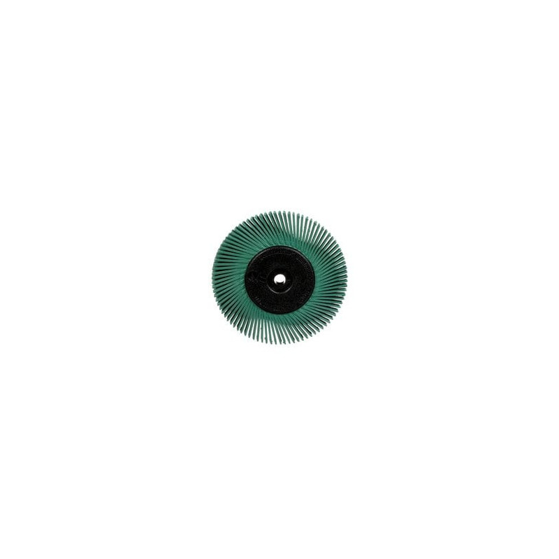 Scotch-Brite Brosse sur tige de 6mm Radial Bristle BB-ZB, TA, vert, Ø 150 mm x 13 mm x 25 mm - 3M | 7100138347