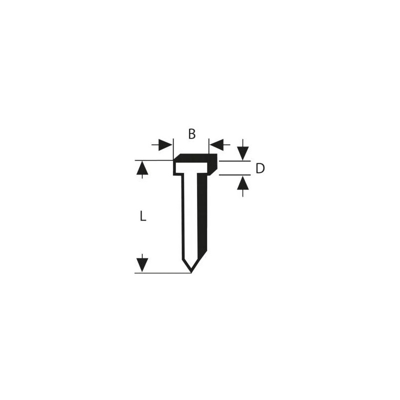 Bosch Accessories 2609255810 Set De 1000 Clous D'agrafage Type 47