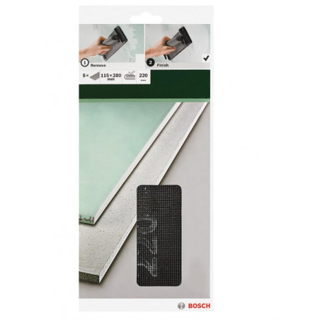ABRASIFS PLATRE ET ENDUITS 115x280/G220 Bosch Professional | 2609256358