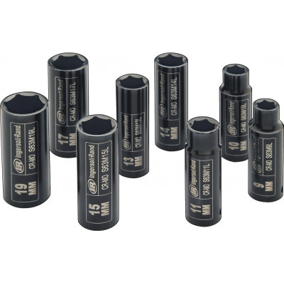 Jeu de Douilles à choc profond métriques, 3/8", lot de 8 pièces SK3M8LN Ingersoll Rand | SK3M8LN