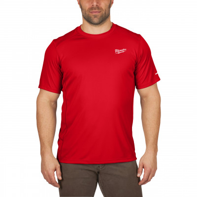 T-SHIRT WORKSKIN MANCHES-COURT ROUGE MILWAUKEE | 4932493068