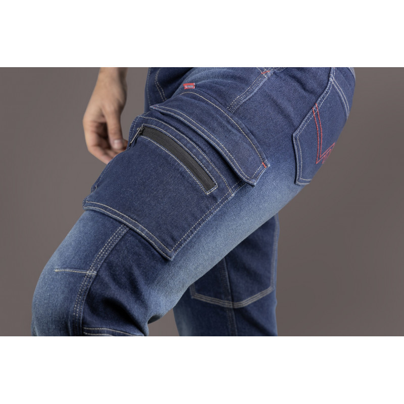 Pantalon denim stretch multipoches - PADDLE- FACOM | FXWW1040E
