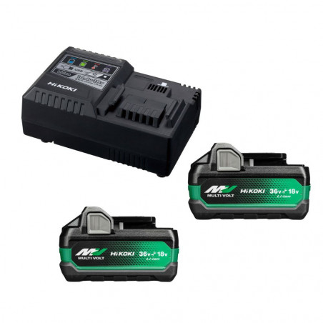 Kit 2 batt 36V+chargeur Hikoki | UC18YSL3WHZ