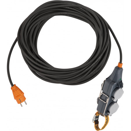 Rallonge électrique professionalLINE avec bloc 4 prises mobile Powerblock  15m H - Brennenstuhl | 9161151160