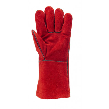 Gants EUROWELD 2631 croûte vachette rouge doublé molleton *CAR* - COVERGUARD | MOP2631