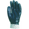 Gants EUROSTRONG 9450, coton main enduite nitrile bleu standard - COVERGUARD | MO9450