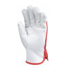 Gants maîtrise EUROSTRONG 880 fleur de vachette, coton rouge - COVERGUARD | MO880